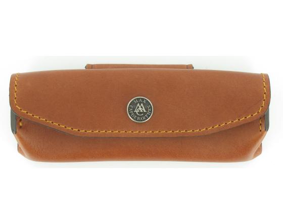 Etui Cuir Provencal 12 - 13 cm CognacMaya Etui cuir par Capdebarthes