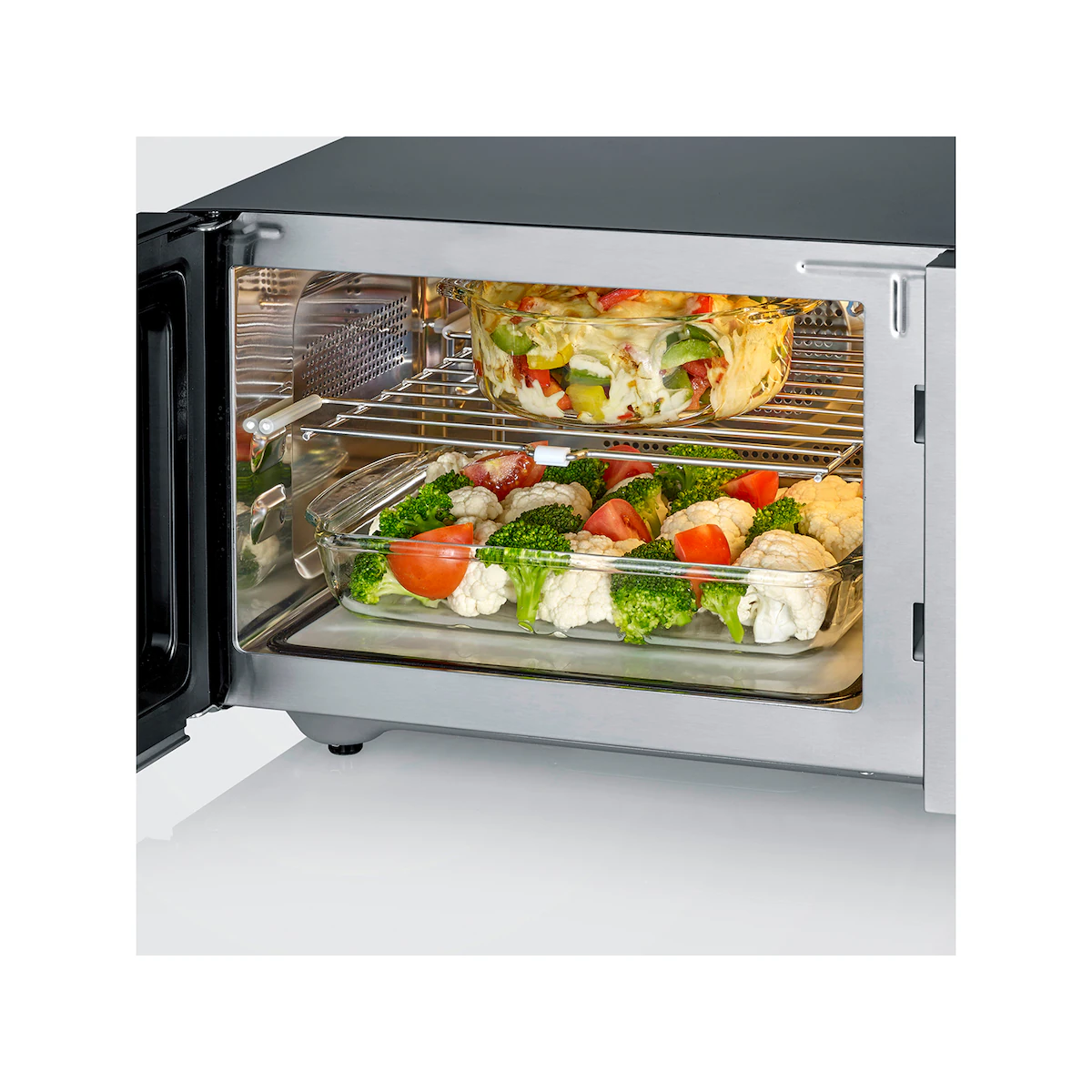 Severin Microwave oven w ceramic base 900 watt Steel