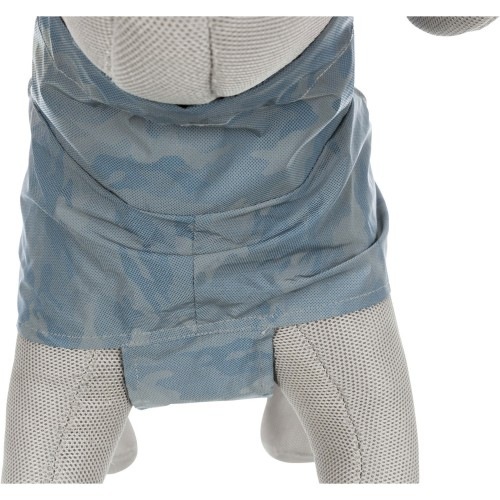 Capa de chuva impermeável cinza Trixie para cães