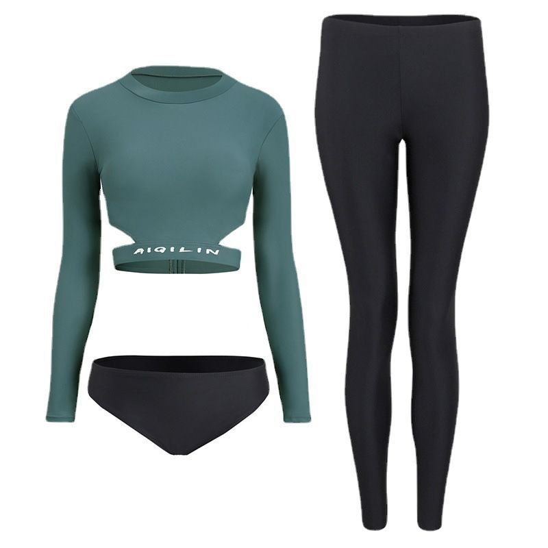 CUCURBIT - Set: Badpak met lange mouwen + Broekje + Leggings