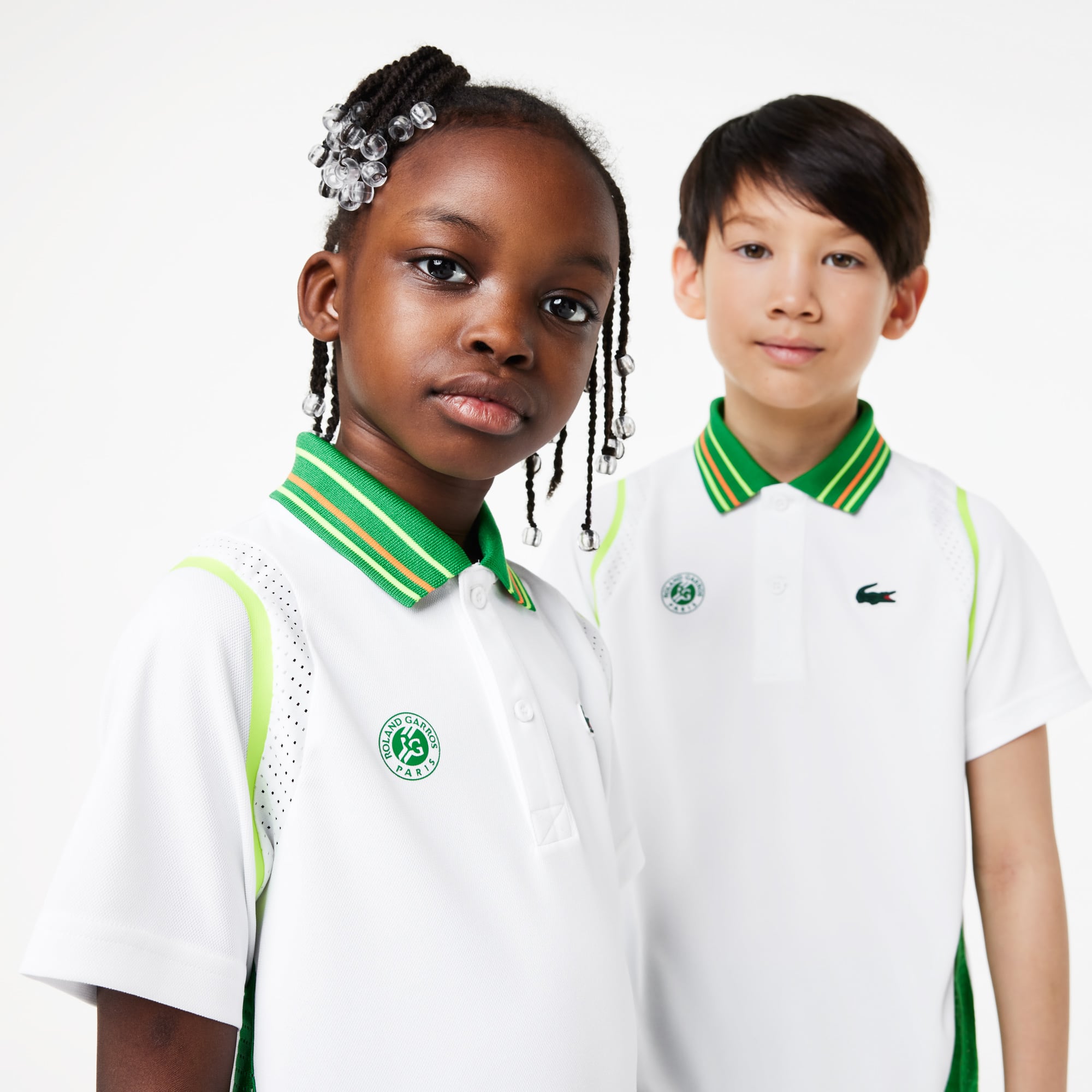 Polo color-block enfant Lacoste Sport Édition Roland Garros Polos - Blanc - Lacoste - Enfant