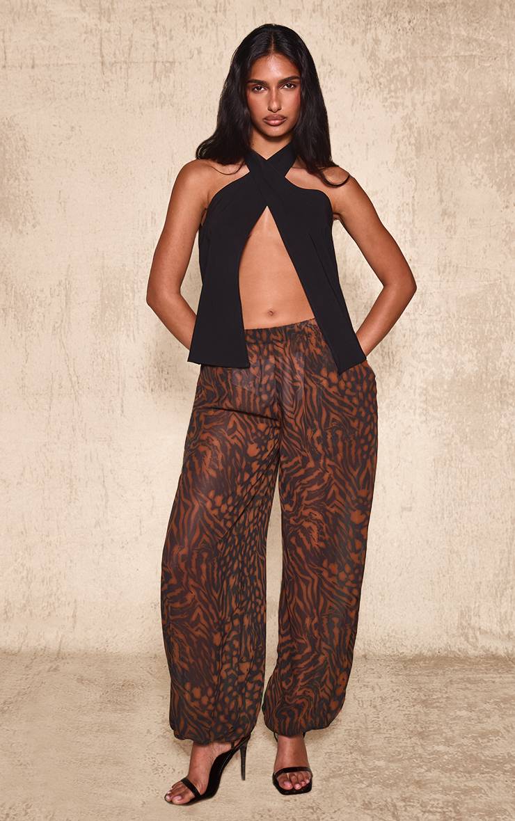 Noir Gilet Sans Manches En Tissu Extensible