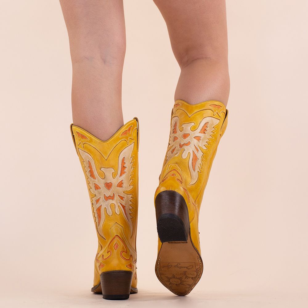 Charley's Girl cowboyboots Pepi geel