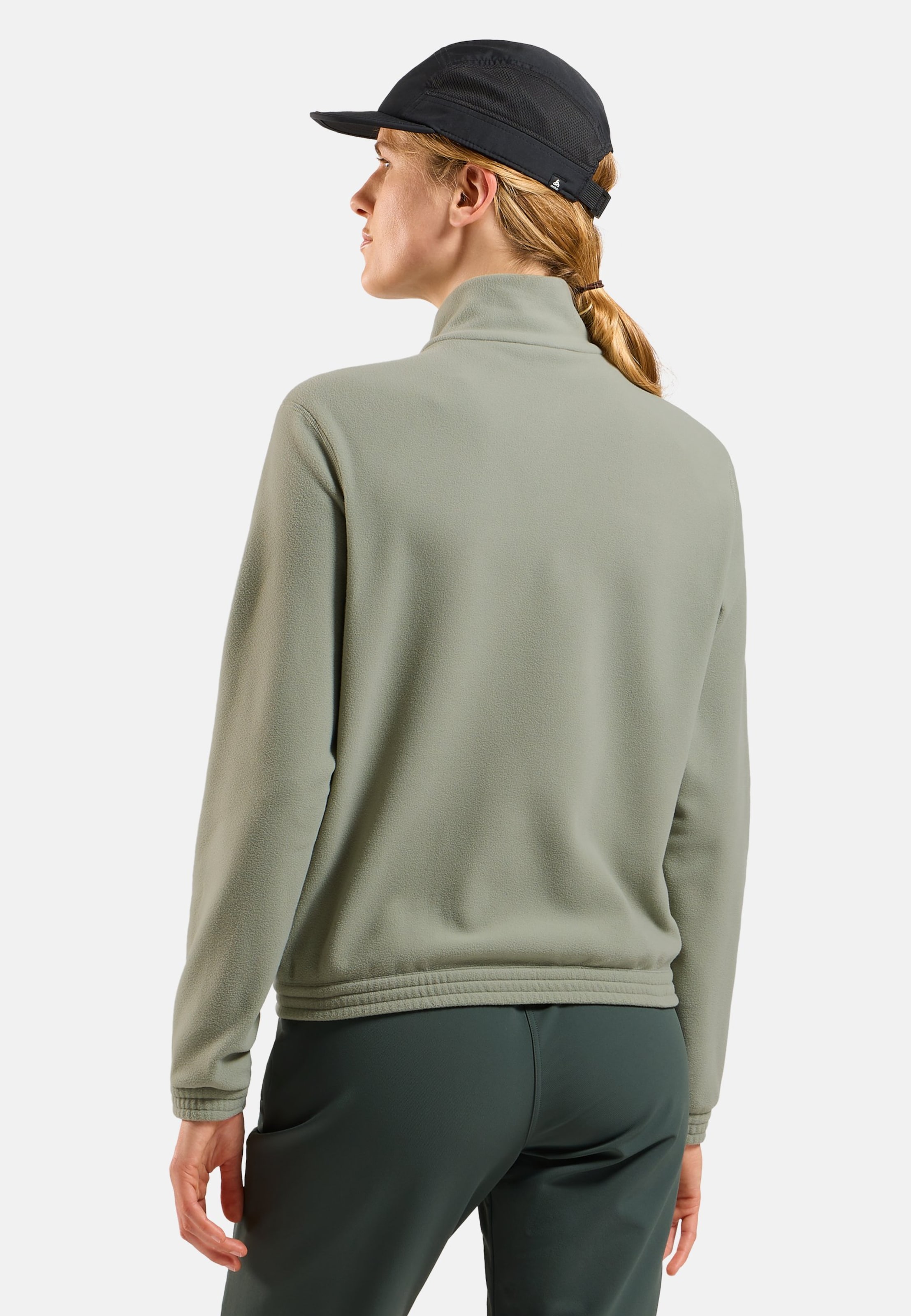 Klassische Essentials Multisport Fleecejacke mit Reissverschluss in shadow