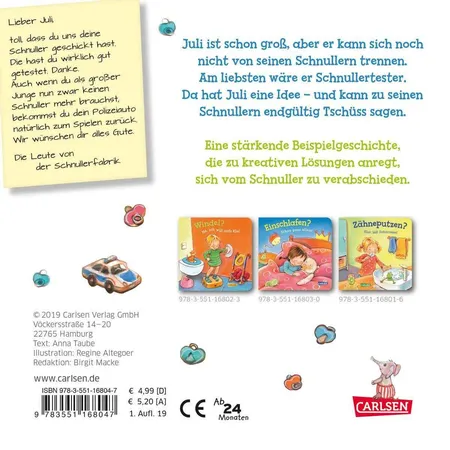 Carlsen Verlag Schnuller? Tschüss, brauch ich nicht mehr!