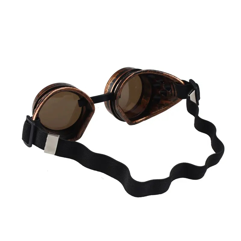 Steampunk Brille Fasnachts Kostüm Zubehör Motto Party Accessoire Halloween Foto Requisite - Gold
