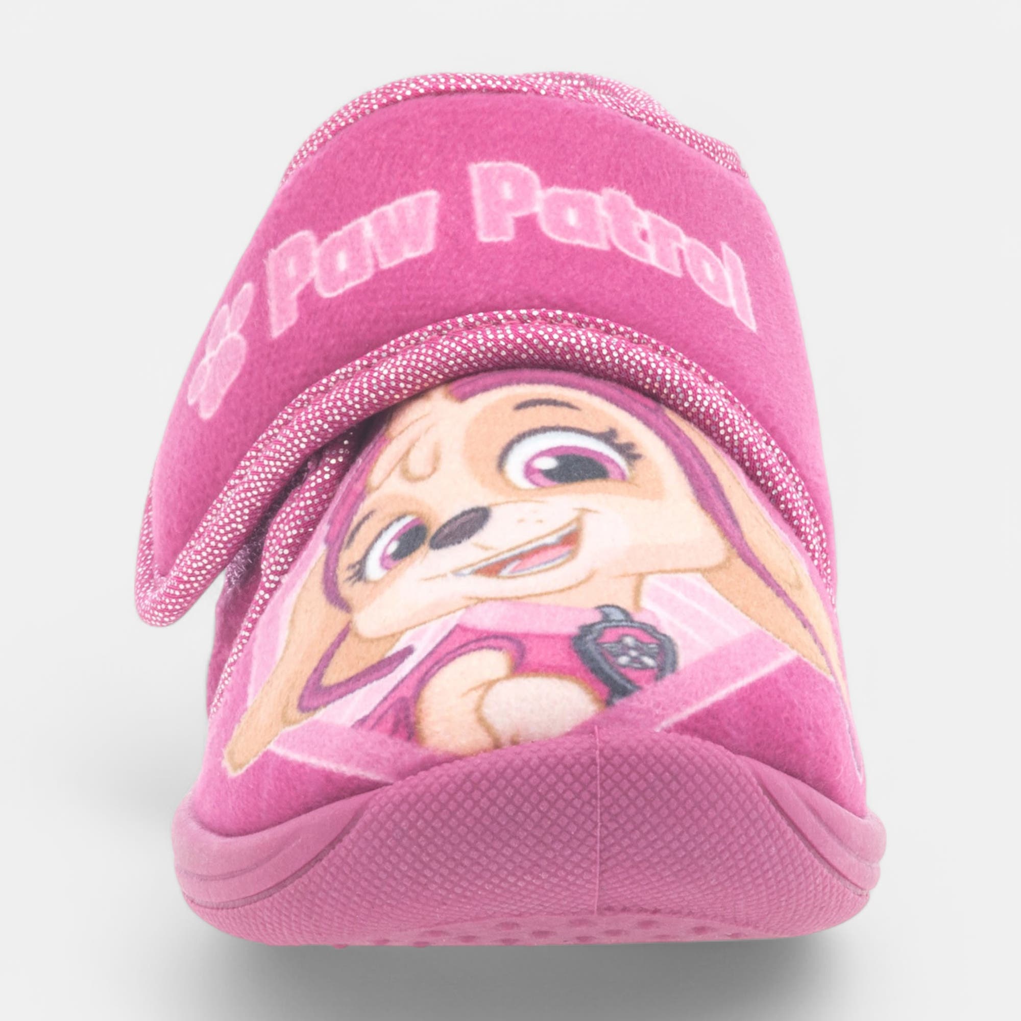 Pantoufles attaches velcros Fille rose
