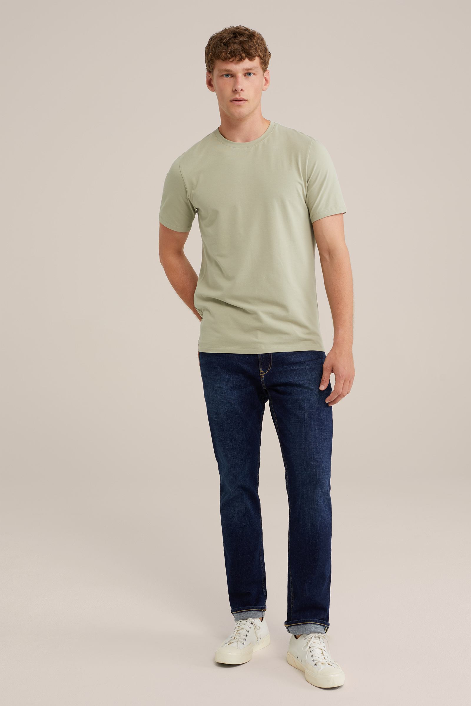 T-shirt WE Fashion Lichtgroen