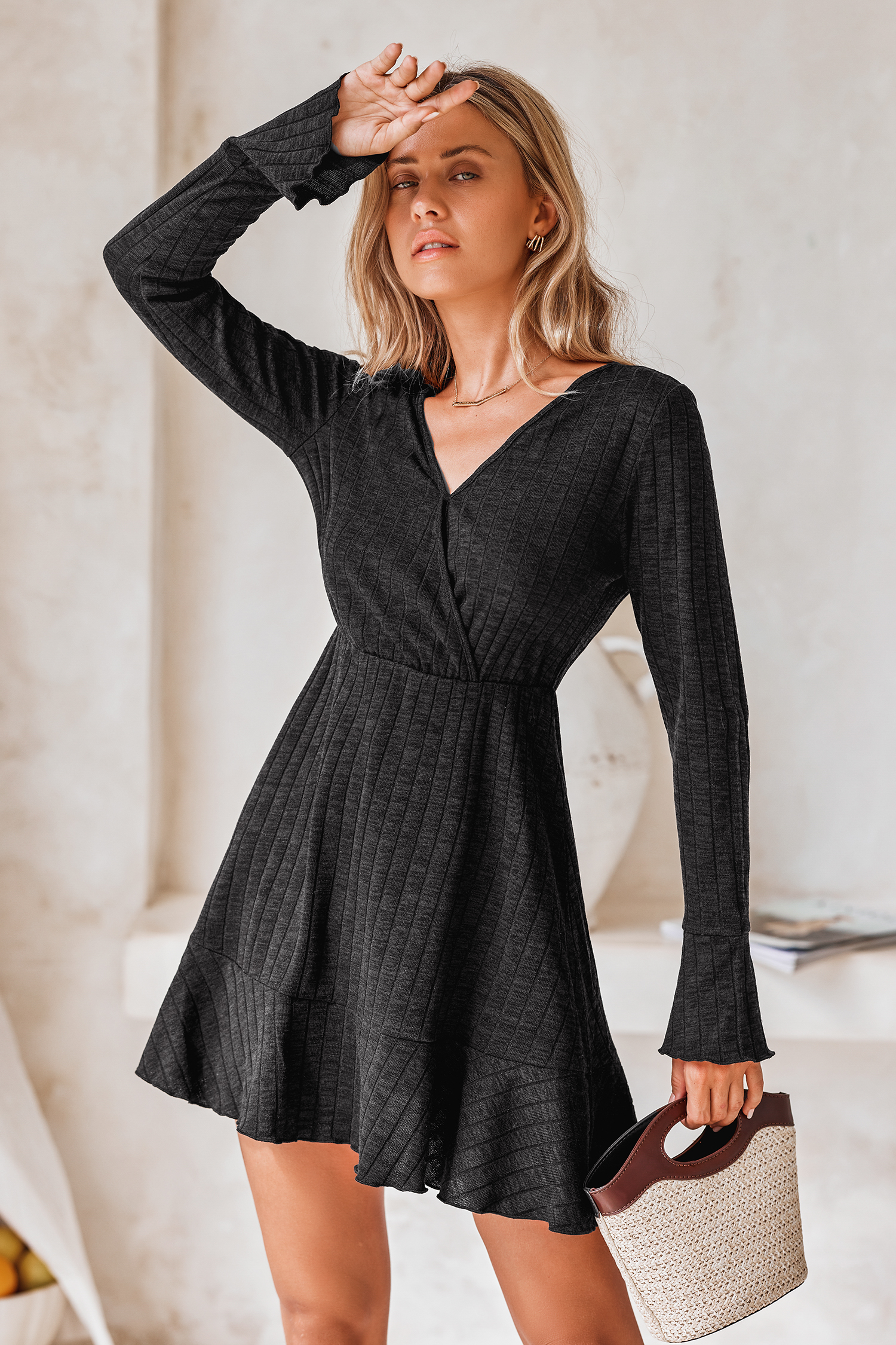 Robe mini noire