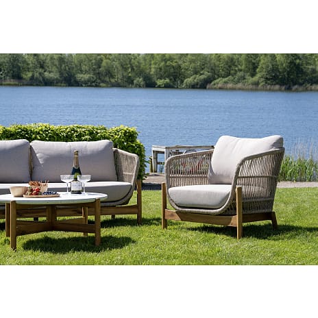 Leo loungestol m. hynde - beige