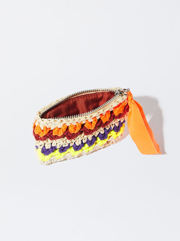 Porta-moedas trançado - Laranja