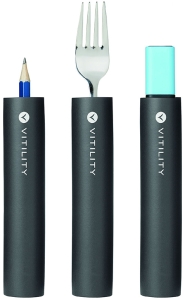 Vitility Schaumstoffgriffe schwarz, 8 Stück
