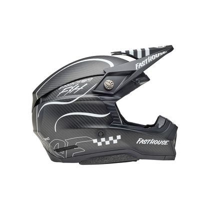 Casque cross Bell MOTO-10 SPHERICAL FASTHOUSE RAVEN 2025 - Noir