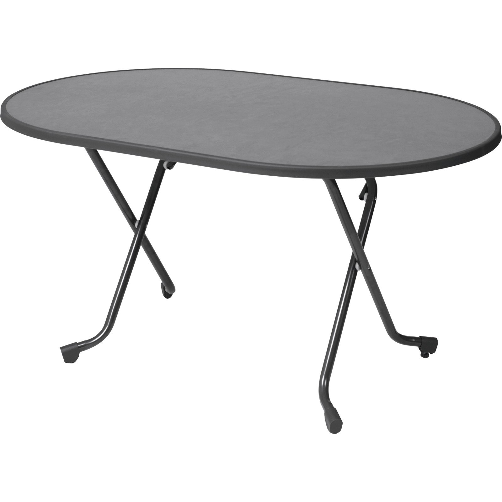 Gartentisch Cork oval 140 x 90 cm anthrazit