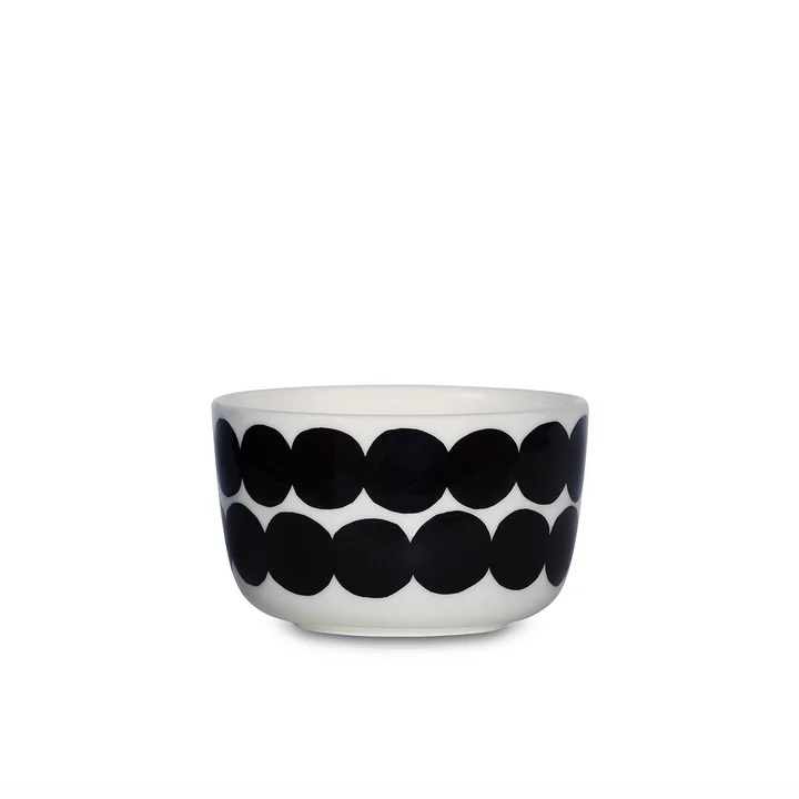 Marimekko - Oiva Siirtolapuutarha Schale 250 ml, weiss / schwarz