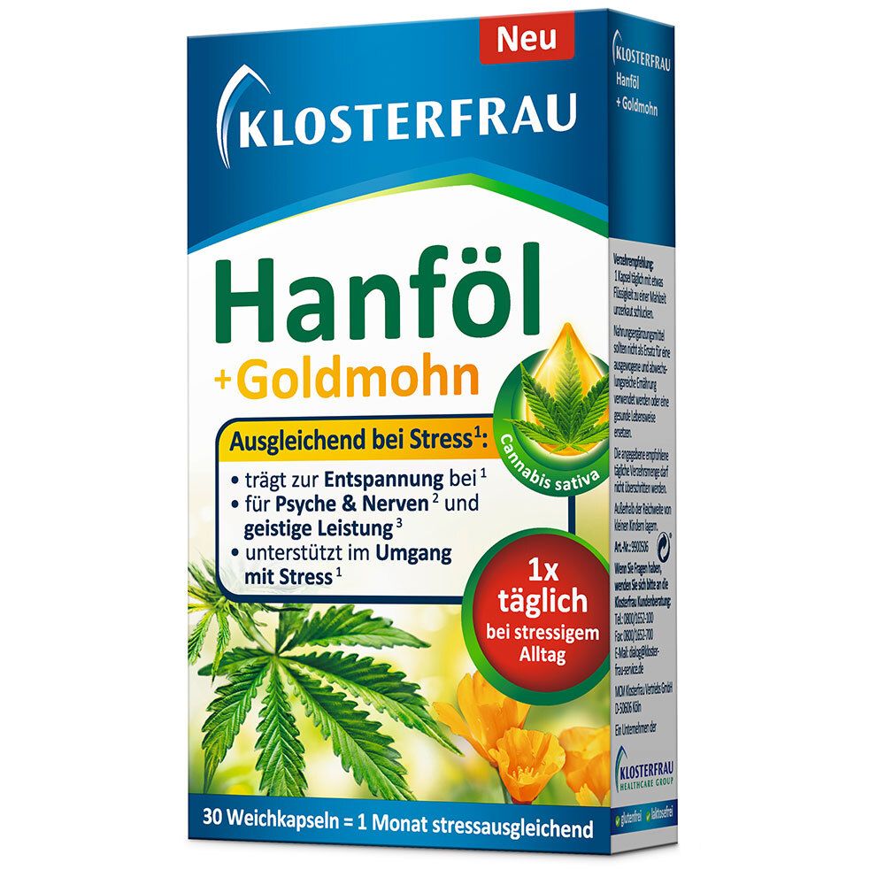 KLOSTERFRAU Hanföl + Goldmohn