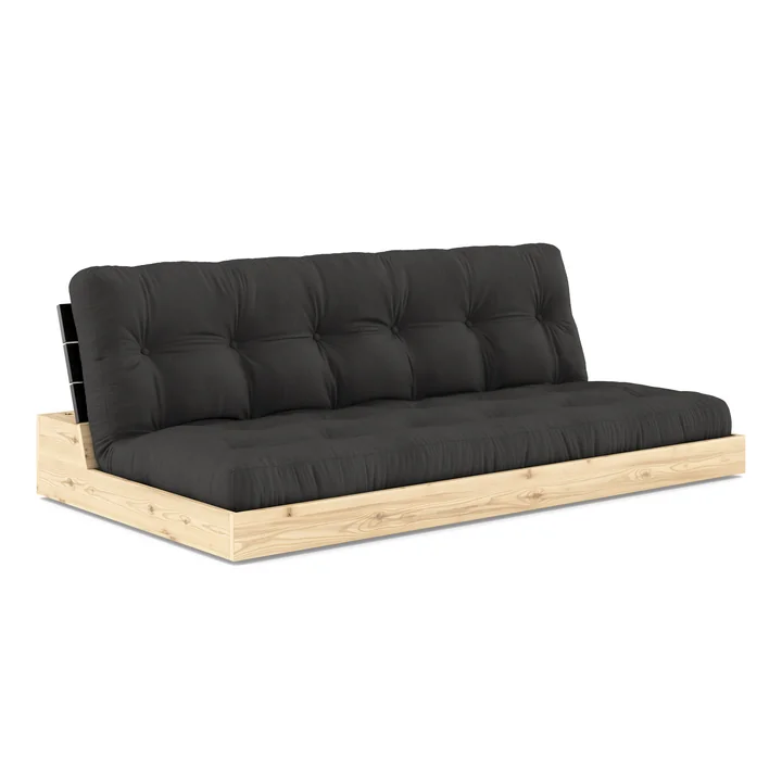 Karup Design - Base Schlafsofa, schwarz lackiert / dark grey