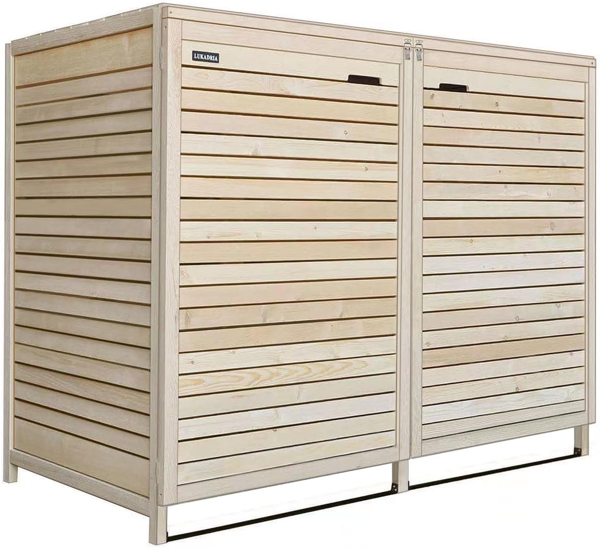 Mülltonnenbox Mülltonnenverkleidung 240L naturbelassen Müllcontainer Mülltonnenschrank Mülltonne ADRIA24 (2 Tonnen)