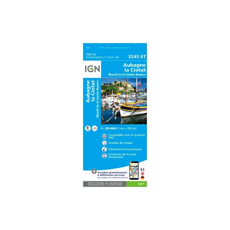 Aubagne / La Ciotat / Massif De La Sainte Baume - Carte topographique