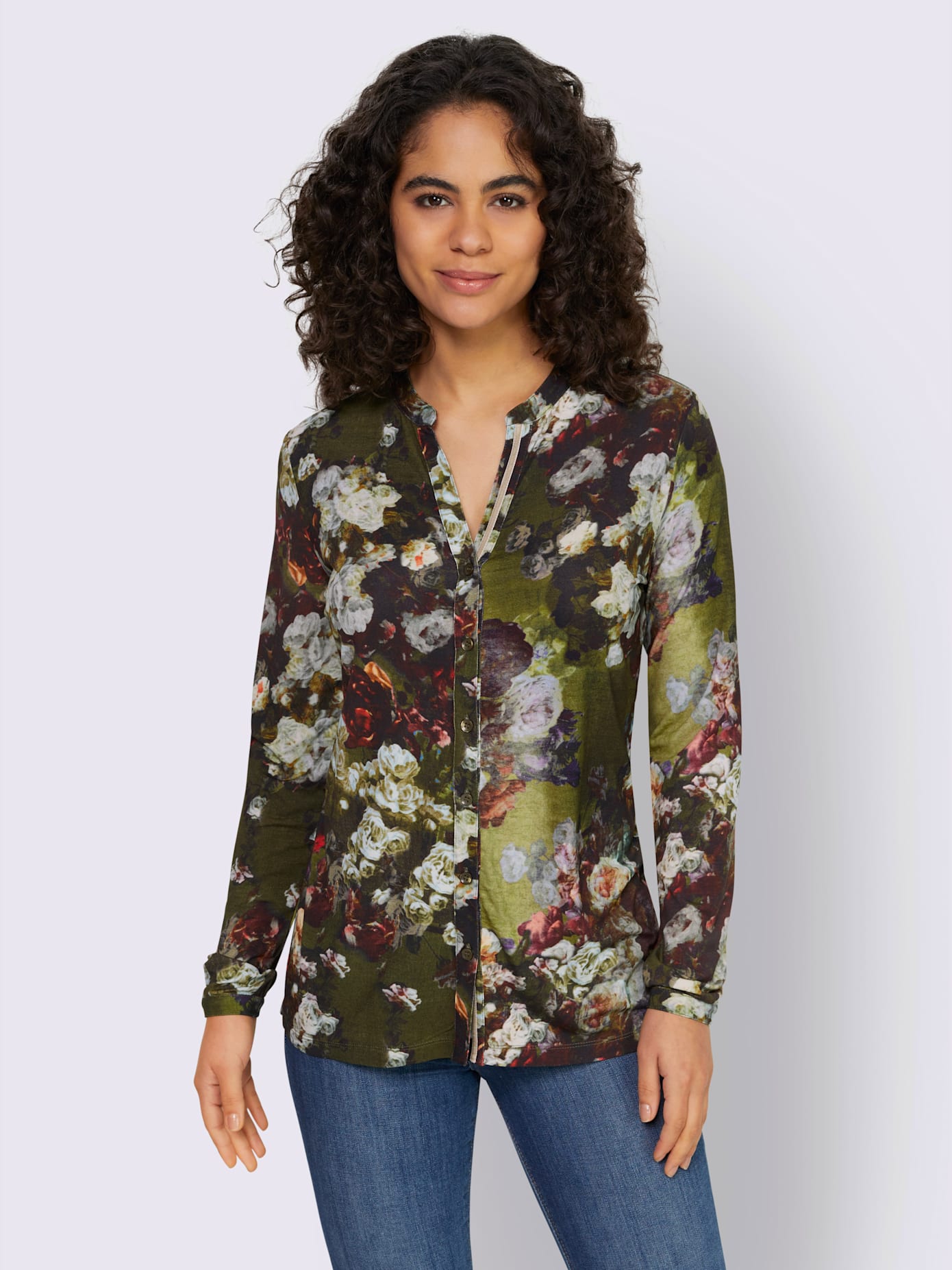 Chemisier léger imprimé floral tendance