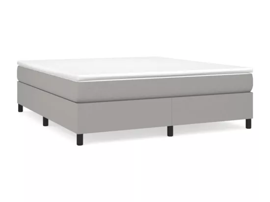 Sommier à lattes de lit Gris clair 180x200 cm Tissu