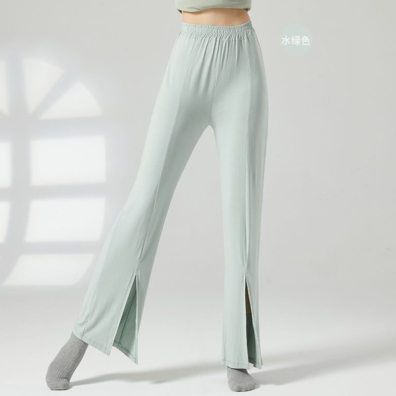 Cossita - Effen joggingbroek met elastische taille en split