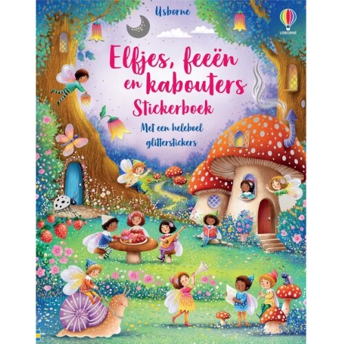 Uitgeverij usborne stickerboek - elfjes, feeën en kabouters