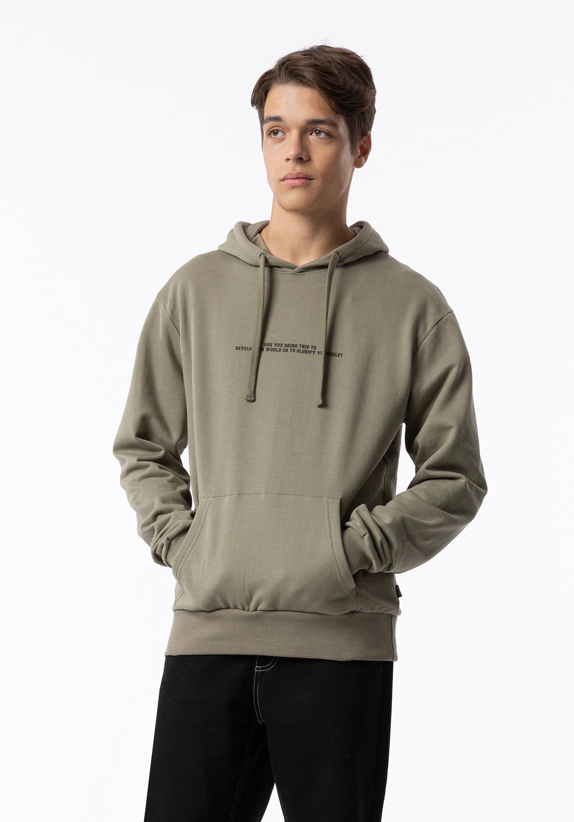 Hoodie com Estampado nas Costas