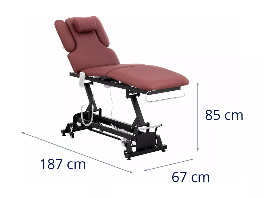 Table de massage - noire 187 x 67 x 85 cm 14_0007760