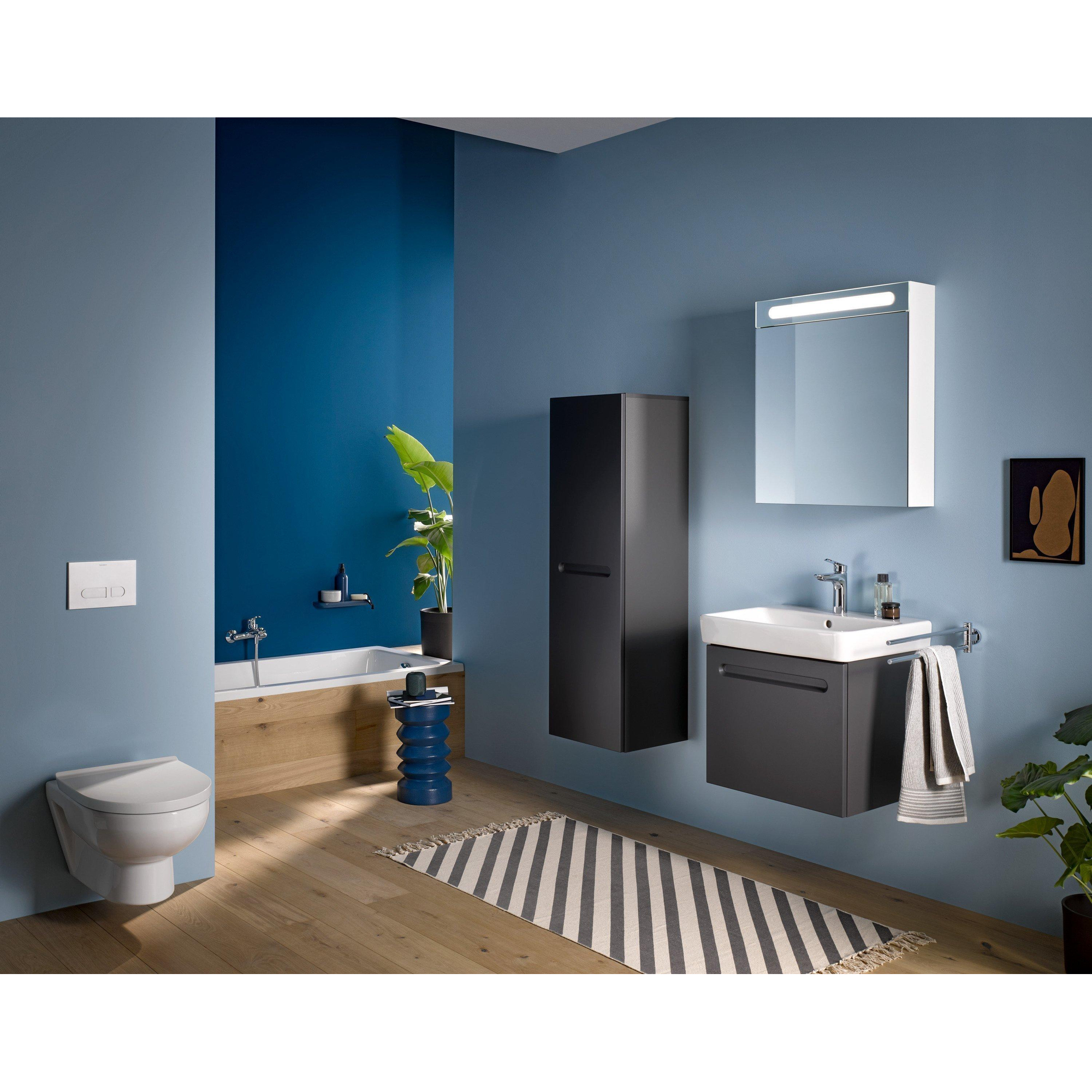 Duravit No. 1 compact toilet randloos wit glans