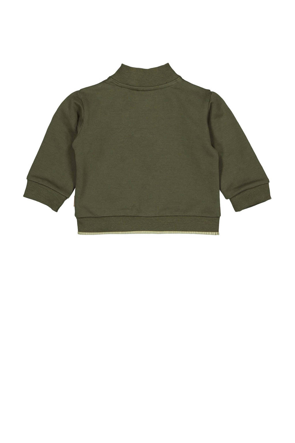 Quapi baby sweatvest FOSS olijfgroen