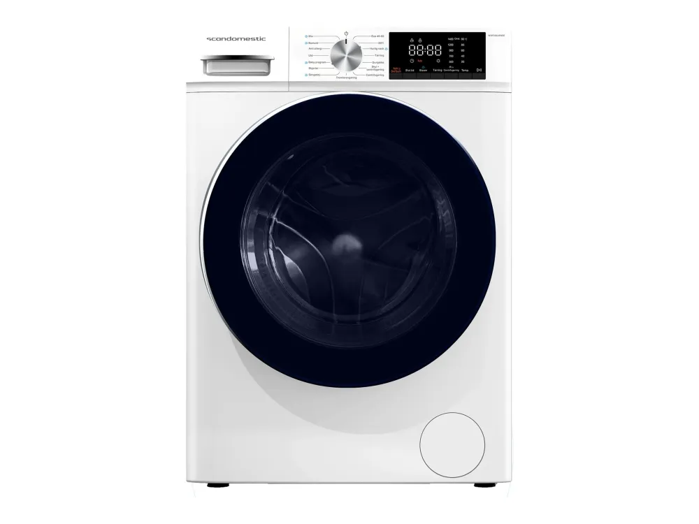 Scandomestic Standard WDF10614WBE - Vaske-/ tørremaskine - bredde: 60 cm - dybde: 58 cm - højde: 85 cm - frontbetjening - 10 kg - 1400 rpm - hvid