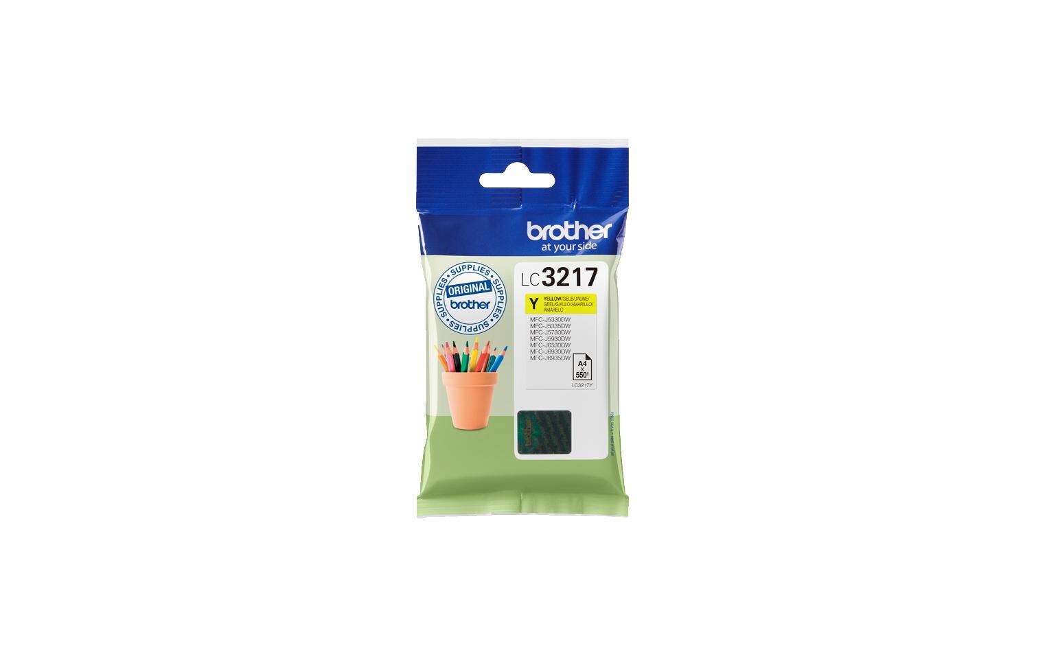 Tinte Brother LC-3217Y YellowTinte, Yellow
