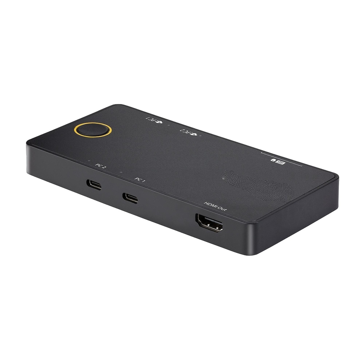 NÖRDIC dokkingstasjon og KVM-svitsj 2 til 1 USB-C til HDMI, 4K60Hz, 2x USB-A, 2x USB-C PD 100W