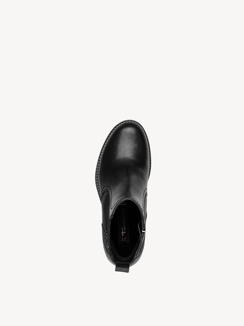 Leren Chelseaboot - zwart