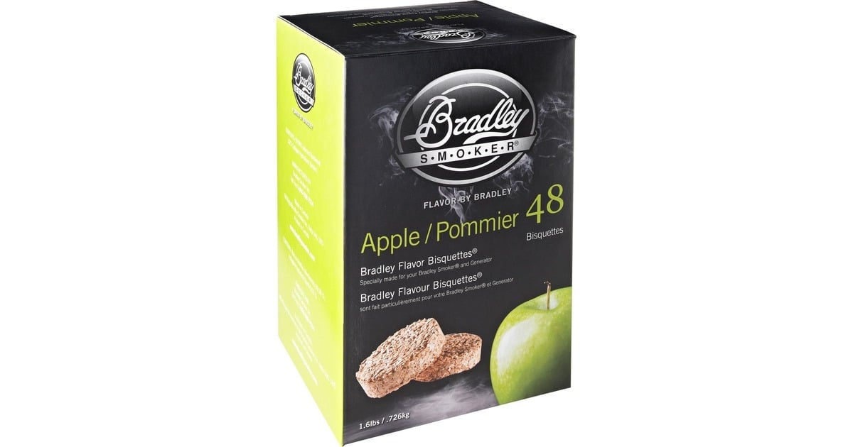 BradleyApple Wood Briketten rookhout  (48 stuks)