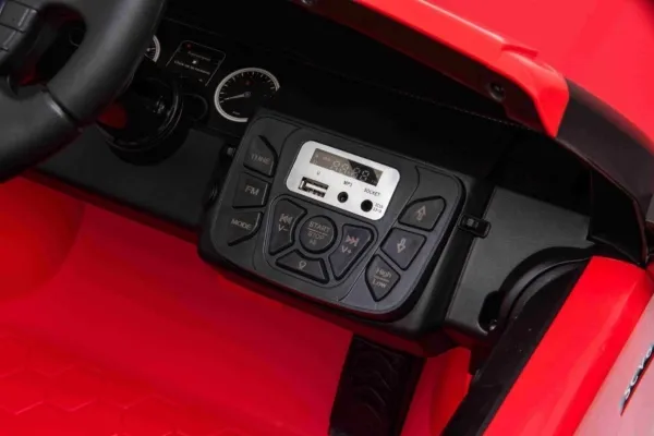 Land Rover Discovery elbil til børn rød   fjernbetjening   EVA-hjul   langsom start   MP3-radio
