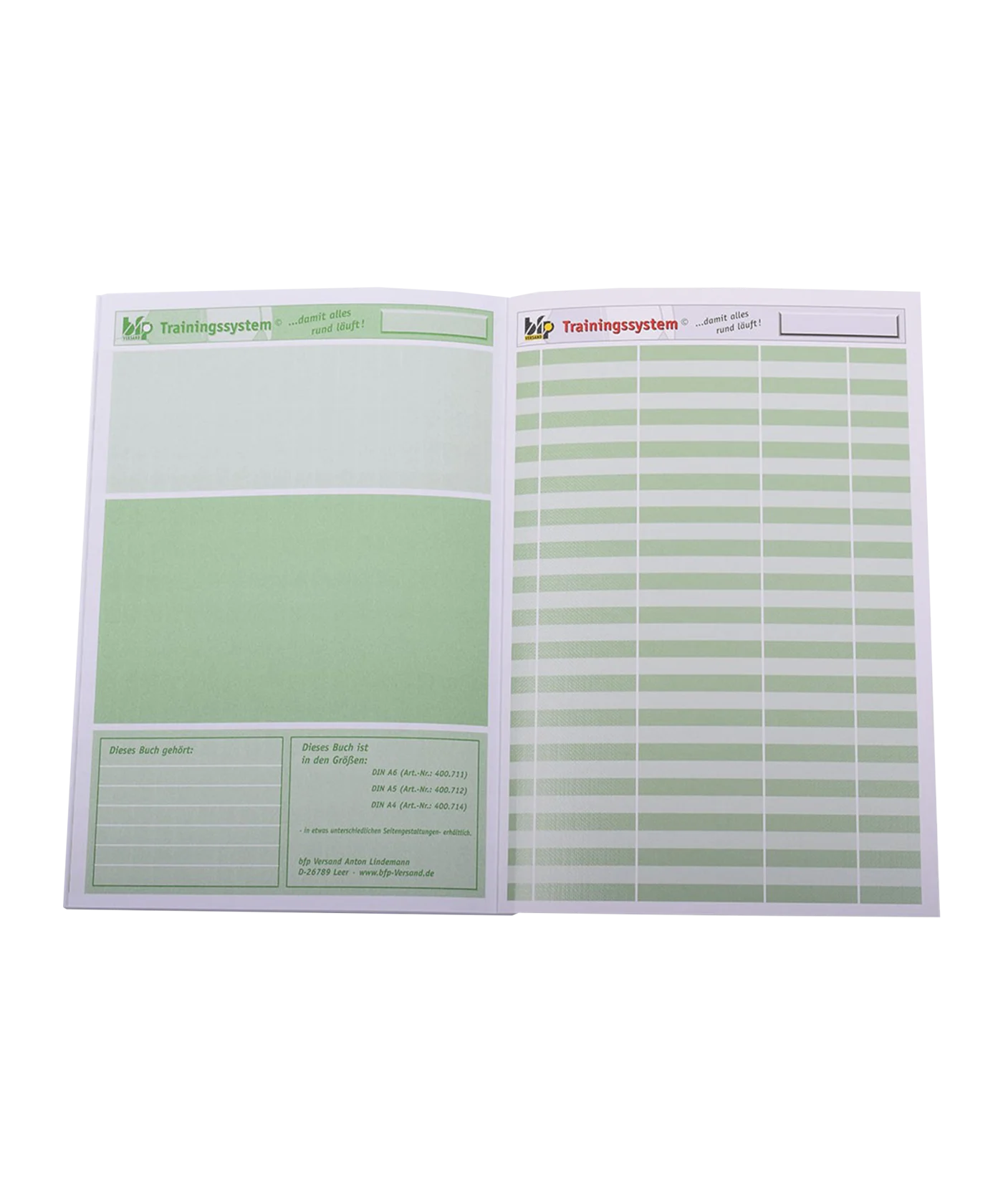 BFP TRAININGSSYSTEM Arbeitsbuch A4