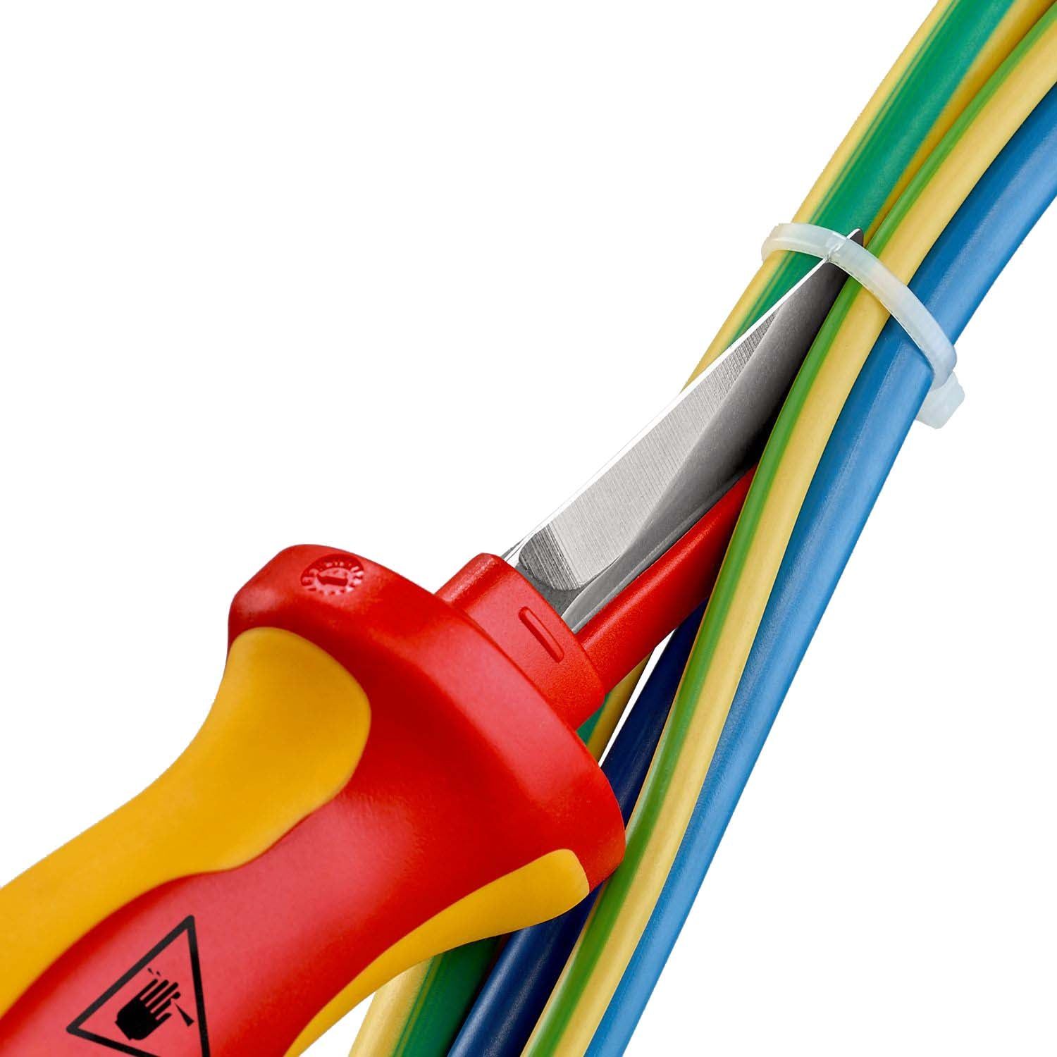 Knipex 98 54 Kabelmes Recht beschermd mes 190mm VDE