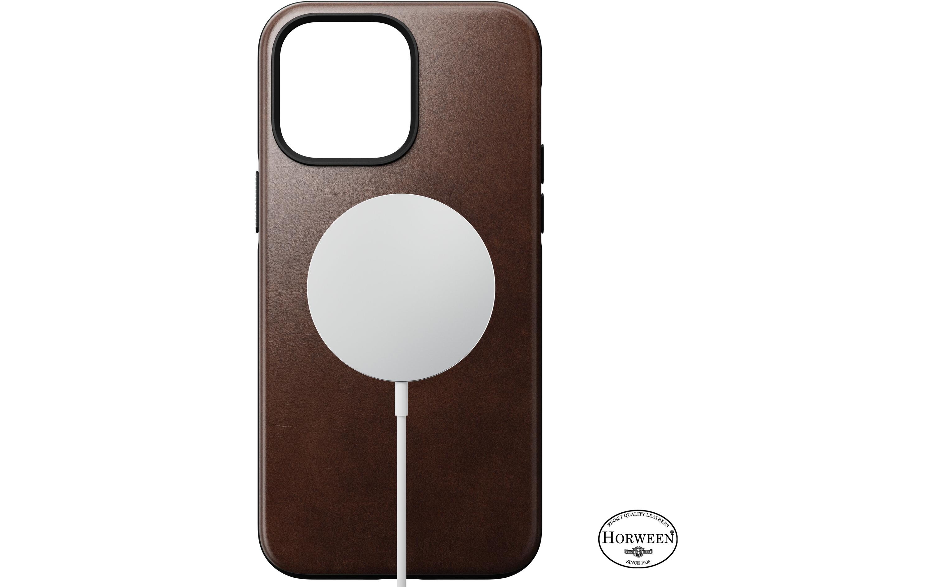 Back Cover Modern Leather Horween iPhone 14 Pro Max BraunModerne Schutzhülle aus Horween Leder für das Apple iPhone 14 Pro Max