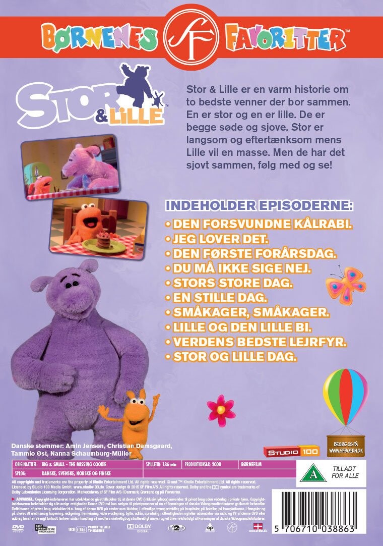 Stor Og Lille 6 - Småkager Småkager - DVD