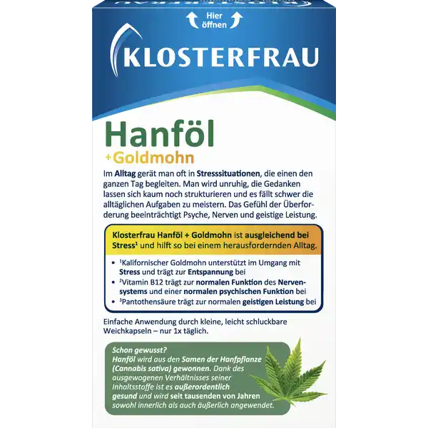 Hanföl + Goldmohn