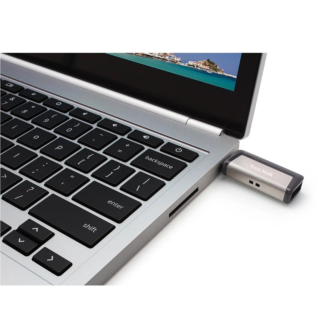 (32GB) Ultra Dual Drive USB Typ-C USB C / USB 3.1 Speicher Stick Flash Drive 150Mbps (SDDDC2-032G-G46) - Grau / Silber