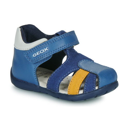 Geox - B ELTHAN BOY - Bleu / Jaune