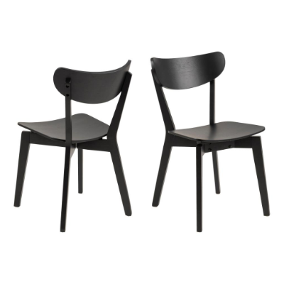 Eetkamerstoel Hamar zwart - set van 2