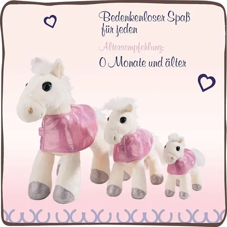 NICI Kuscheltier Pferd White Peach, 35 cm