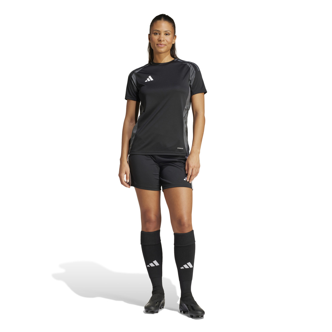 Adidas Tiro 24 Voetbalbroekje Dames Zwart Wit