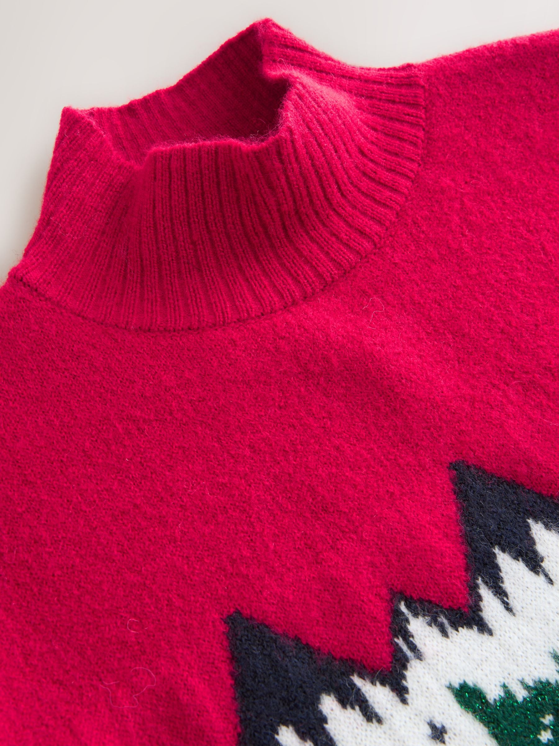 Rood met fairislemotief - Matching Family kersttrui