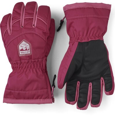 Hestra Sarri Zip JR Hanske, Orkidee/Fuchsia