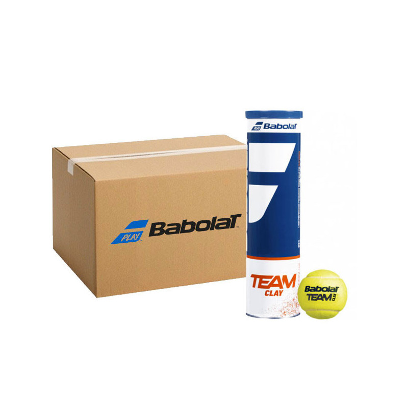 Carton Babolat Team Clay 18 tubes 4 balles